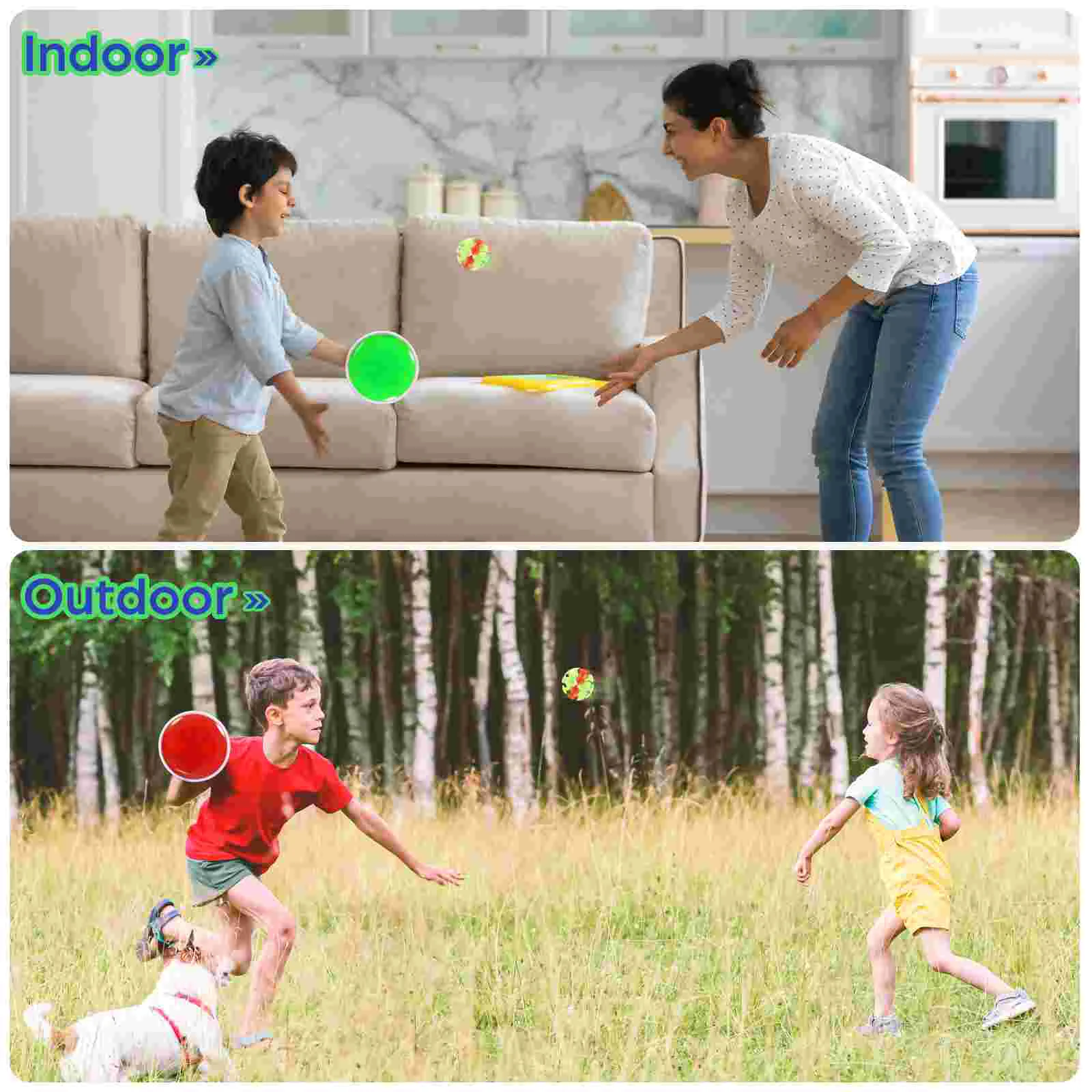 Toy Sticky Cricket Sucker Ball Throw and Catch Interactive Toy Stick Ball for Children Blue Stick Sticky Ball 6
