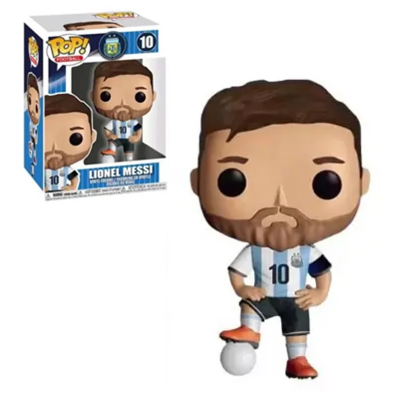 Funko Pop Football Gost Messi #10 Vinyl Figure Toys Argentina Scoccer Star Messi Action Figure Bambole Da Collezione Regali Per Bambini