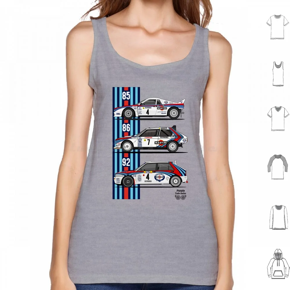 Lancia Trio Canotte Gilet Senza Maniche Lancia Delta Stratos Rally 037 Toilette Alen Vatanen Wrc Wrx Racing Dirt Le Mans