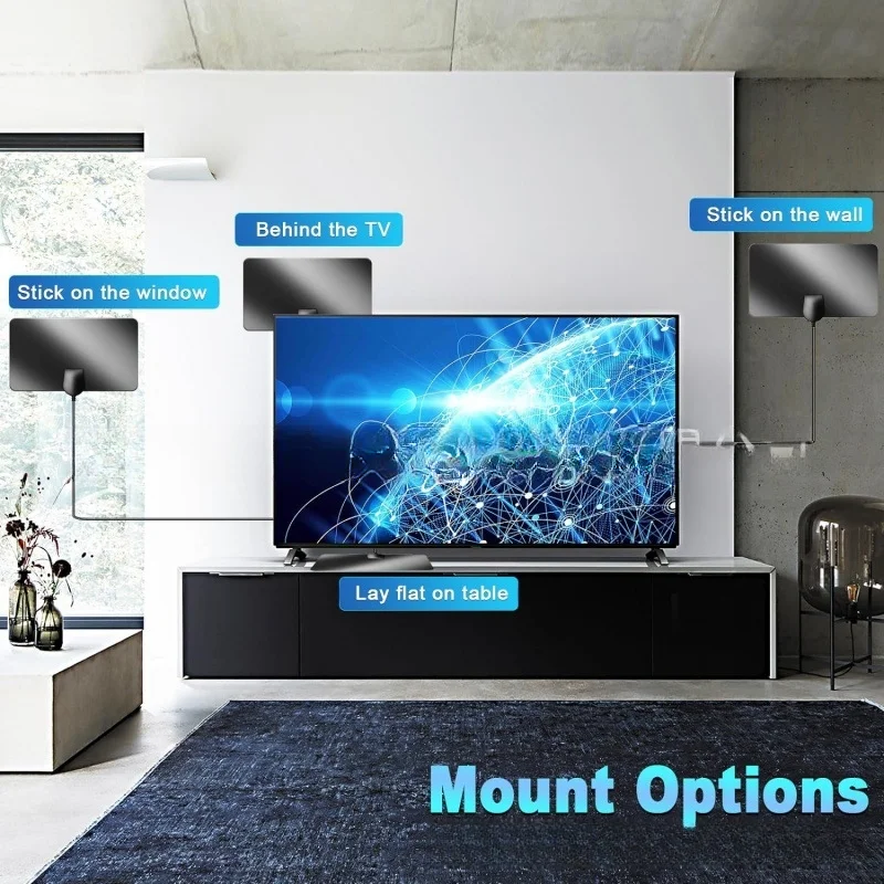 Duke HDTV Thin Film Antenna Mini HD Digital TV Antenna DVB-T2 Digital