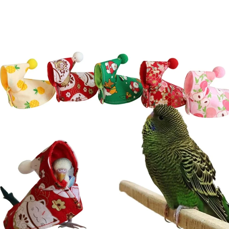 Lovely Bird Clothes Colorful Cover Dress Up Protect Pet Parrots Comfortable Bird Cloth Pet bird costume