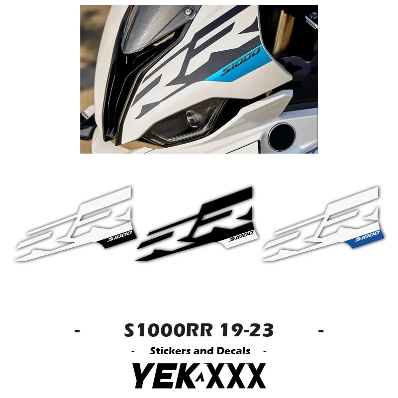 Fairing Shell Front Head Shell Sticker Decal Motorcycle Accessories Sticker For BMW S1000RR 2019-2023 19 20 21 22 23 xinyuexin replacement car key case shell for jaguar x type s xkr xf xk remote smart key fob uncut blade 5 button car accessories