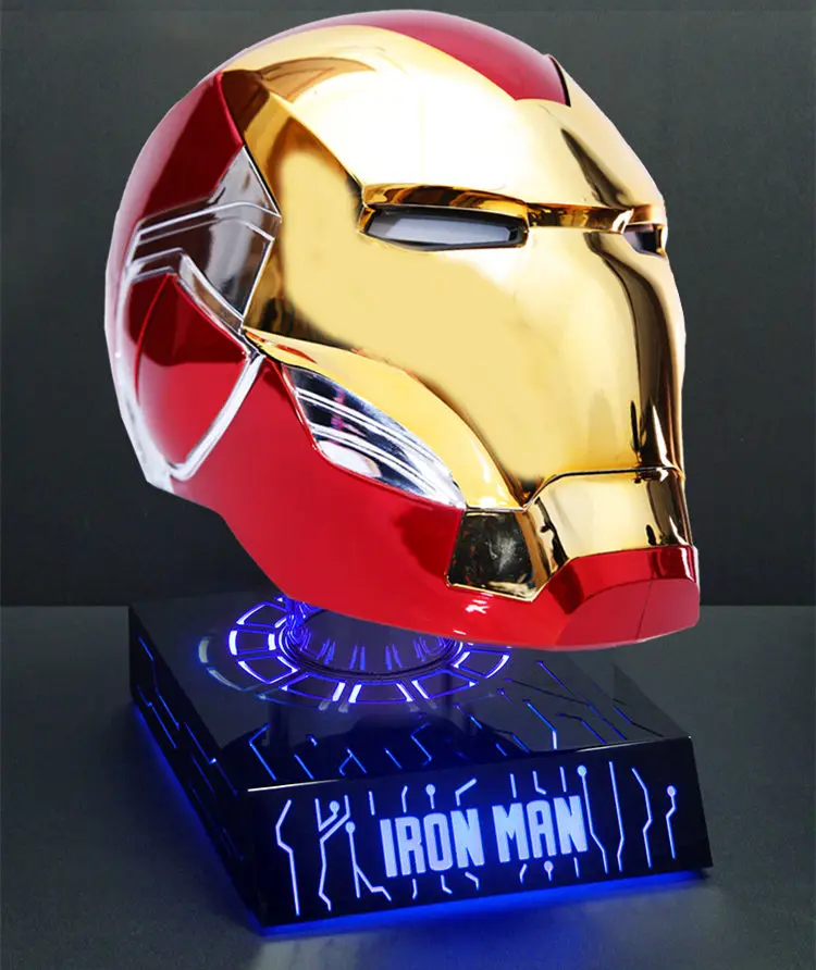 Marvel-MK85アイアンマンLEDライト付き電気ヘルメット,マーク85