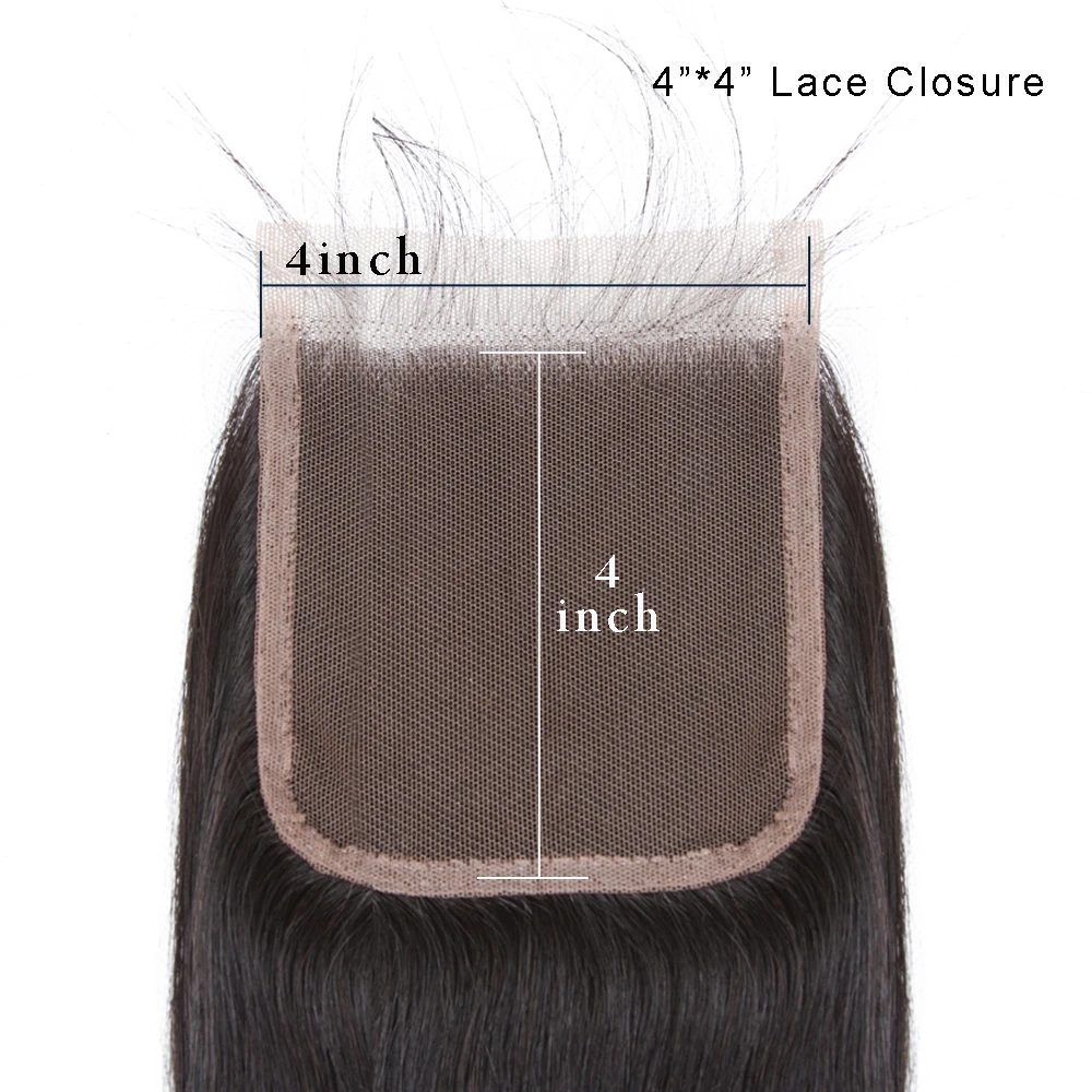 Luxediva Straight 4x4 Lace Closure Preplucked Brown 2# 4# 99J Red Middle Part 2x6 Lace Closure Brazilian Human Hair For Women