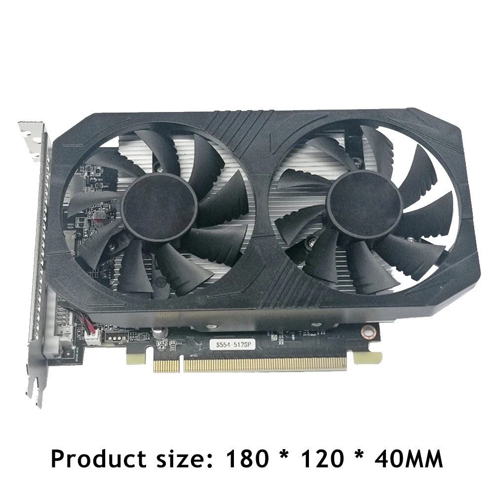 display card for pc AMD RX550 4GB DDR5 Graphic Card Desktop Computer with Dual Cooler Fan 128bit HDMI-compatible DP DVI-D Video Cards for PUBG gpu pc