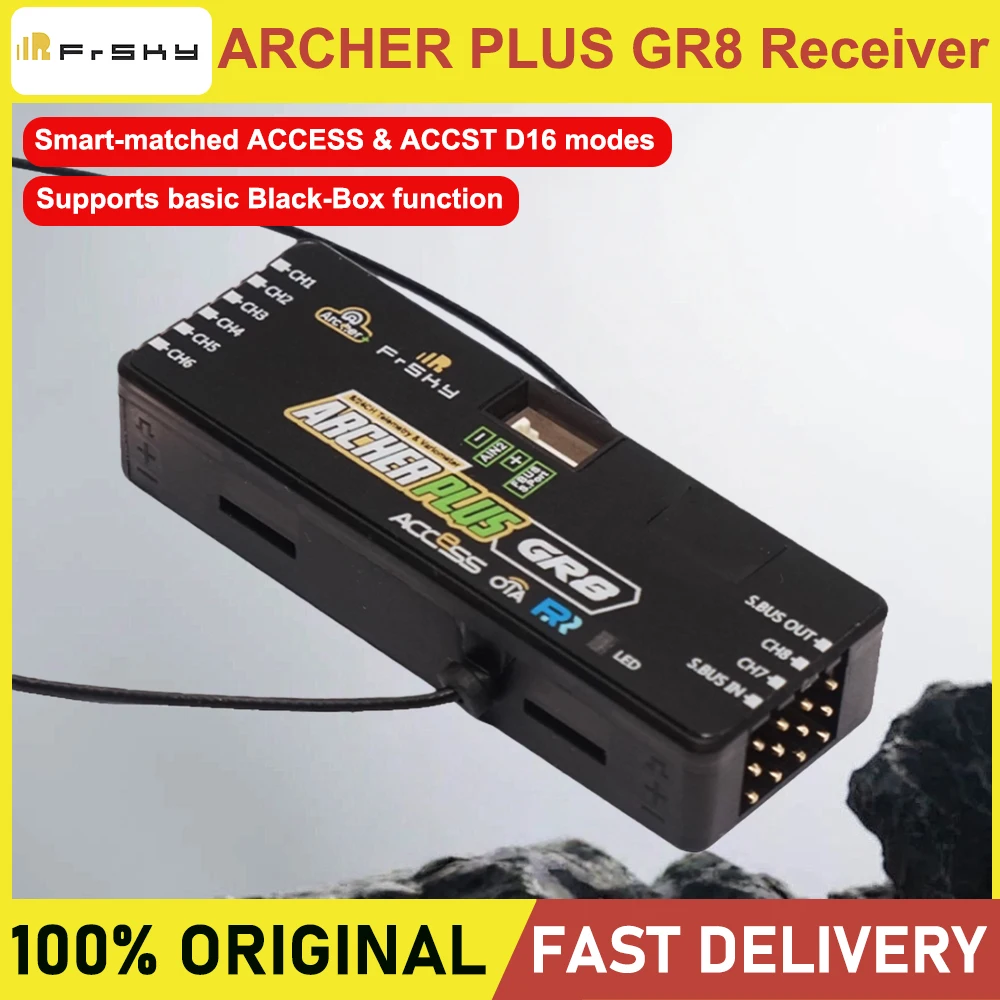 Récepteur FrSky Archer Plus GR8 8 canaux PWM ACCESS/ACCST D16