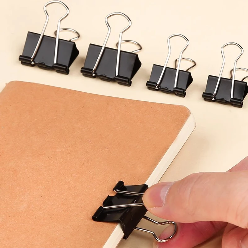 Binder Paper Metal Clips 10pcs/lot Multisized Notes Letter Paper Clip Tickets Photo Grip