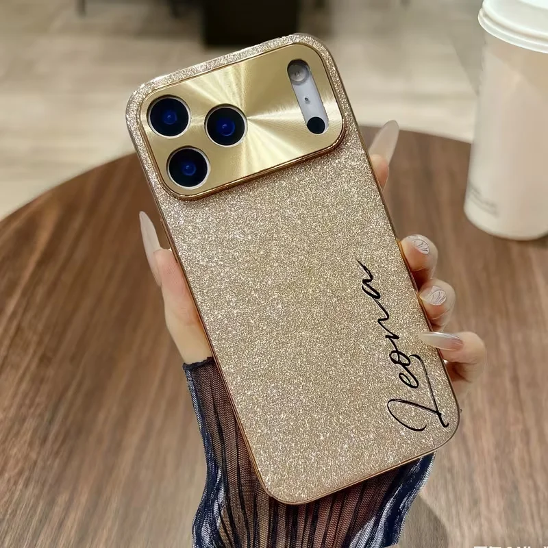Personalized Custom Name Letters Sparkling Glitter Case for iPhone 13 thumbnail 5
