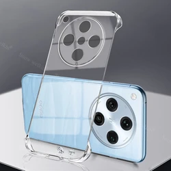 Frameless Slim Clear Transparent Hard Plastic Phone Case Cover for OPPO find x6 (Transparency)