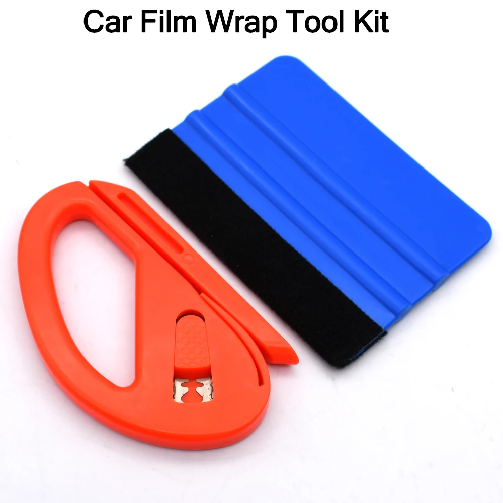 Car Wrapping Tools Automotive Film Tools Set Rubber Squeegee Scraper for Car Wrap