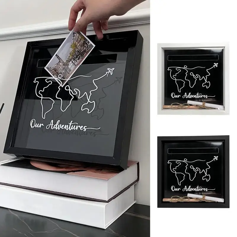 

Adventure Archive Box Shadow Memory Display Case Multifunctional Ticket Collection Memories Adventure Box Gift For OutdoorSupply