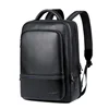 2025 New Fashion Luxury Brand Real Genuine Leather Men Backpacks Student Backpack Boy Luxury 15.6 Inch Computer Laptop Bag 2