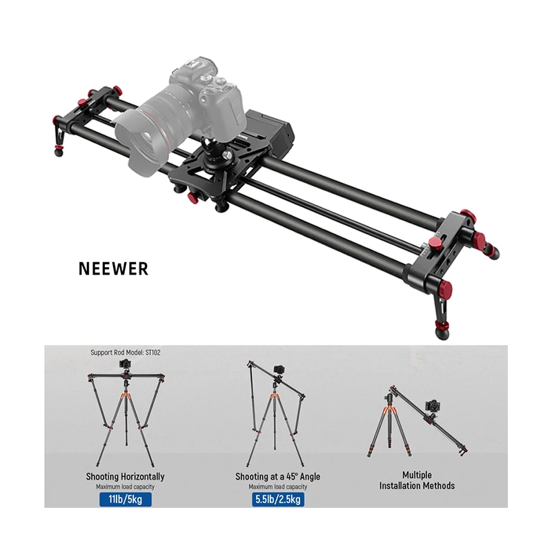 

Other Camera Accessories 120cm Portable Carbon Fiber Dslr Camera Dv Shooting Camera Electric Slider
