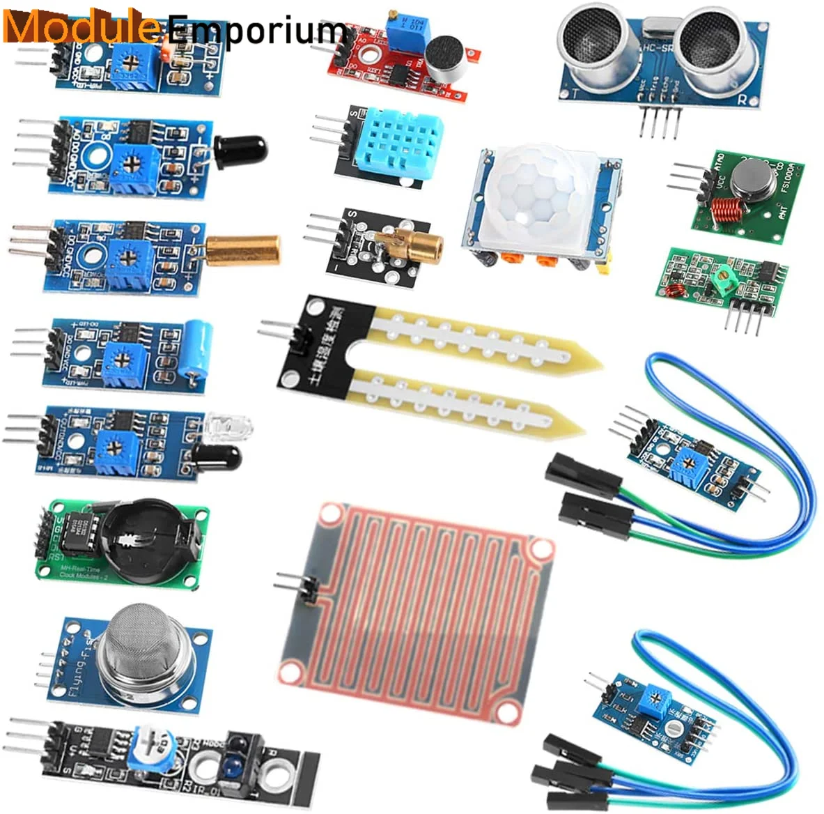 16 Pz/Lotto Raspberry Pi 3 & Raspberry Pi 2 Modello B Il Pacchetto Modulo Sensore 16 Tipi Di Sensore