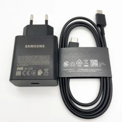 High - Speed 60W USB - C Charger with Super Fast PPS Power Adapter - Black EU and Cable