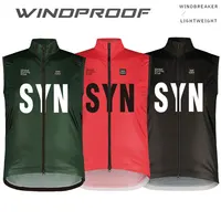 SYN SANCUAX Summer Cycling Sleeveless Jerseys Windproof Sport Run Vest Mountain Bike Sleeveless Cycling Vest Men's Cycling Gilet 1