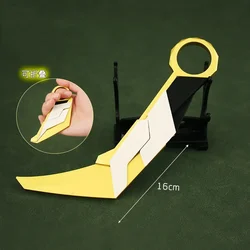 Valorant Weapon Prime Karambit Tactical Knife 8cm Metal Material Game Weapon Model Keychain Samurai Sword Gifts Toys for Boys