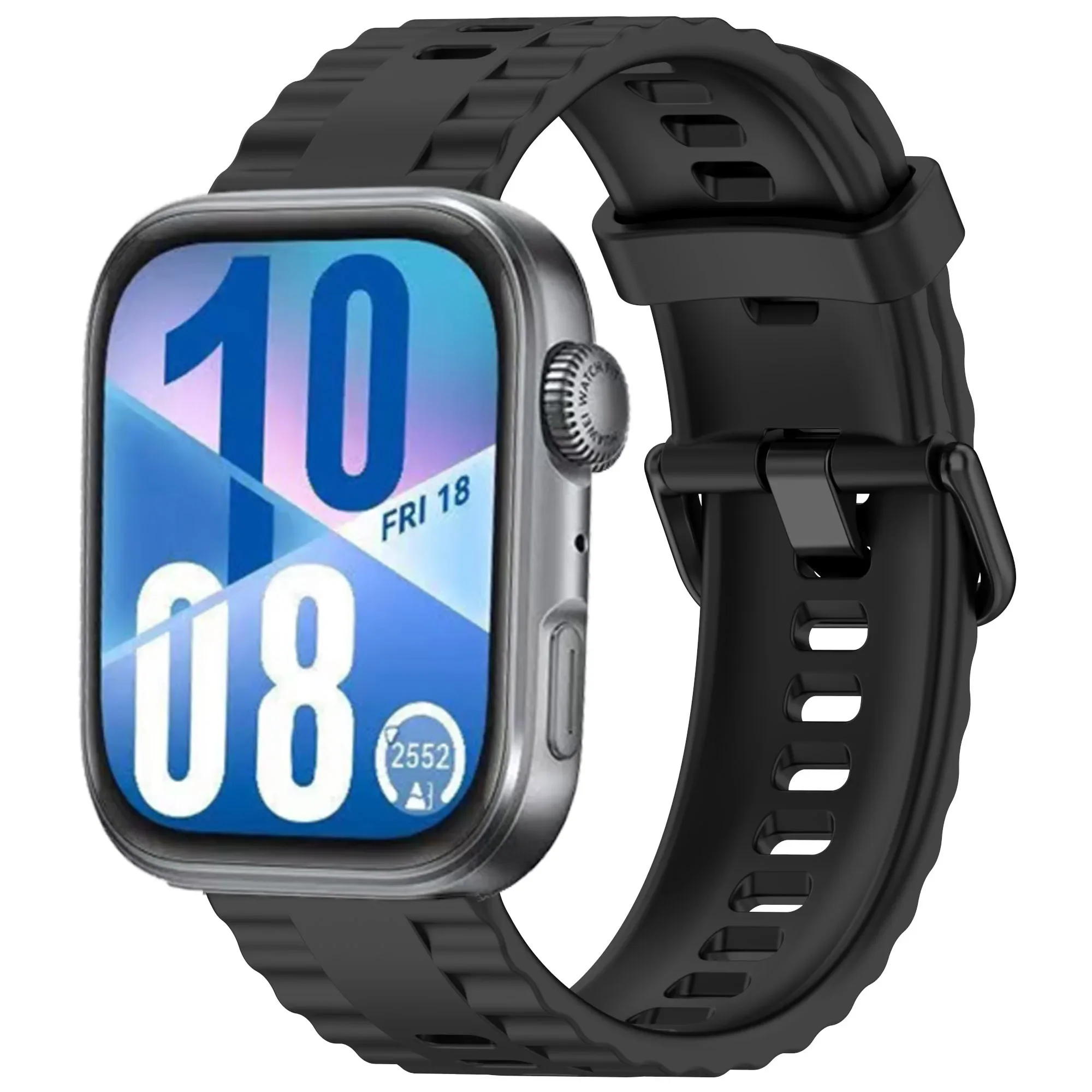 Enhanced Silicone Strap for Sports Smartwatch Replacement Wristband