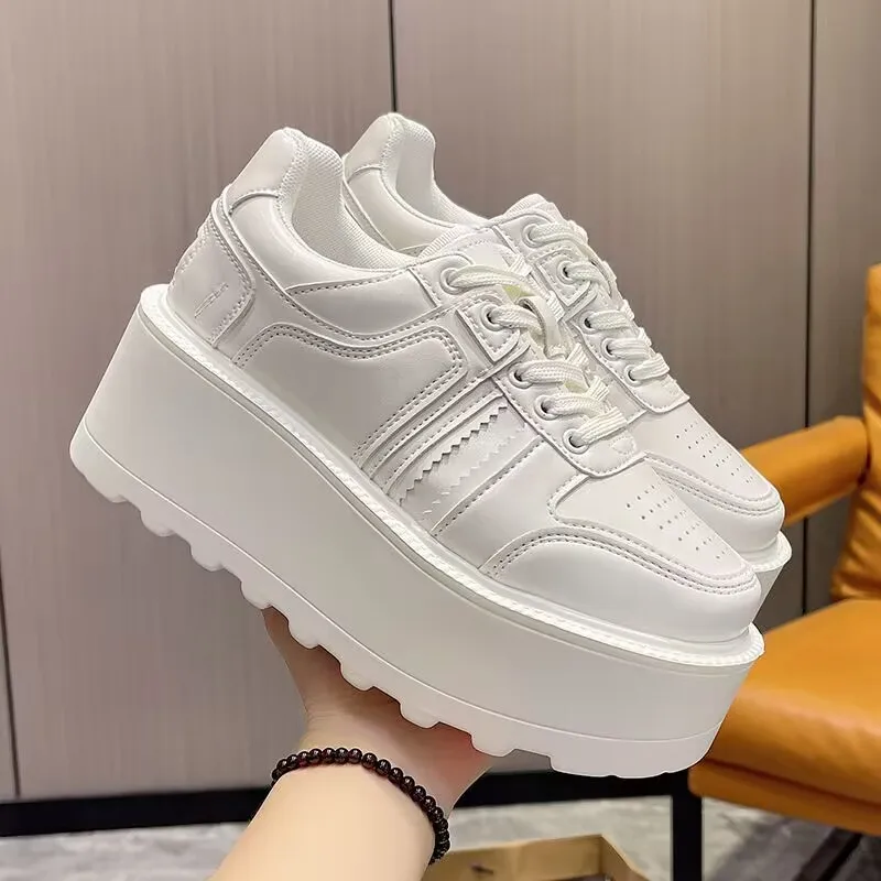 Chunky Sneakers for Women Comfortable High Platform Sports Shoes Basketball Non-slip Thick Bottom Walking Shoe Zapatillas Mujur