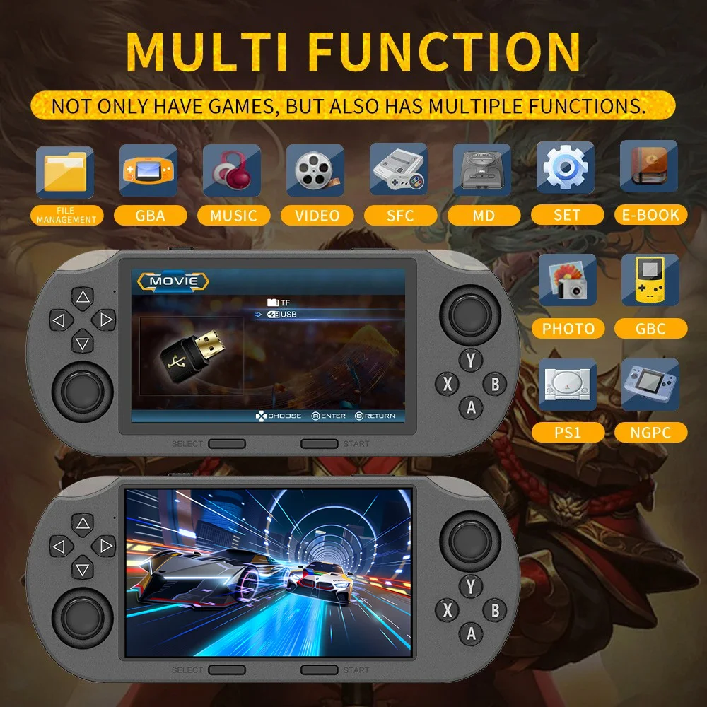 The upgraded portable handheld game console for 2026, with over 20,000 built-in games, is the perfect gift for your loved ones. - 2