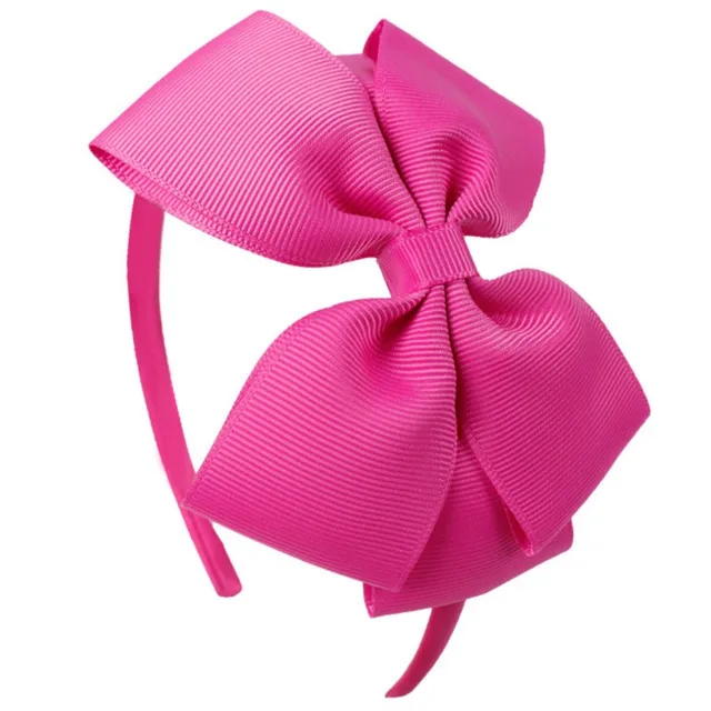Oaoleer Hair Accessories 4'' Bow Hairband for Girls Handmade Solid Ribbon Headbands with Satin Hoops Kids' Daily Life Headwear 10