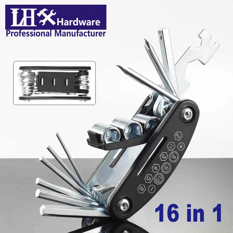 Multi Allen Wrench 16 in 1 Folding Hexagon Hex Key Set Screwdriver Kit