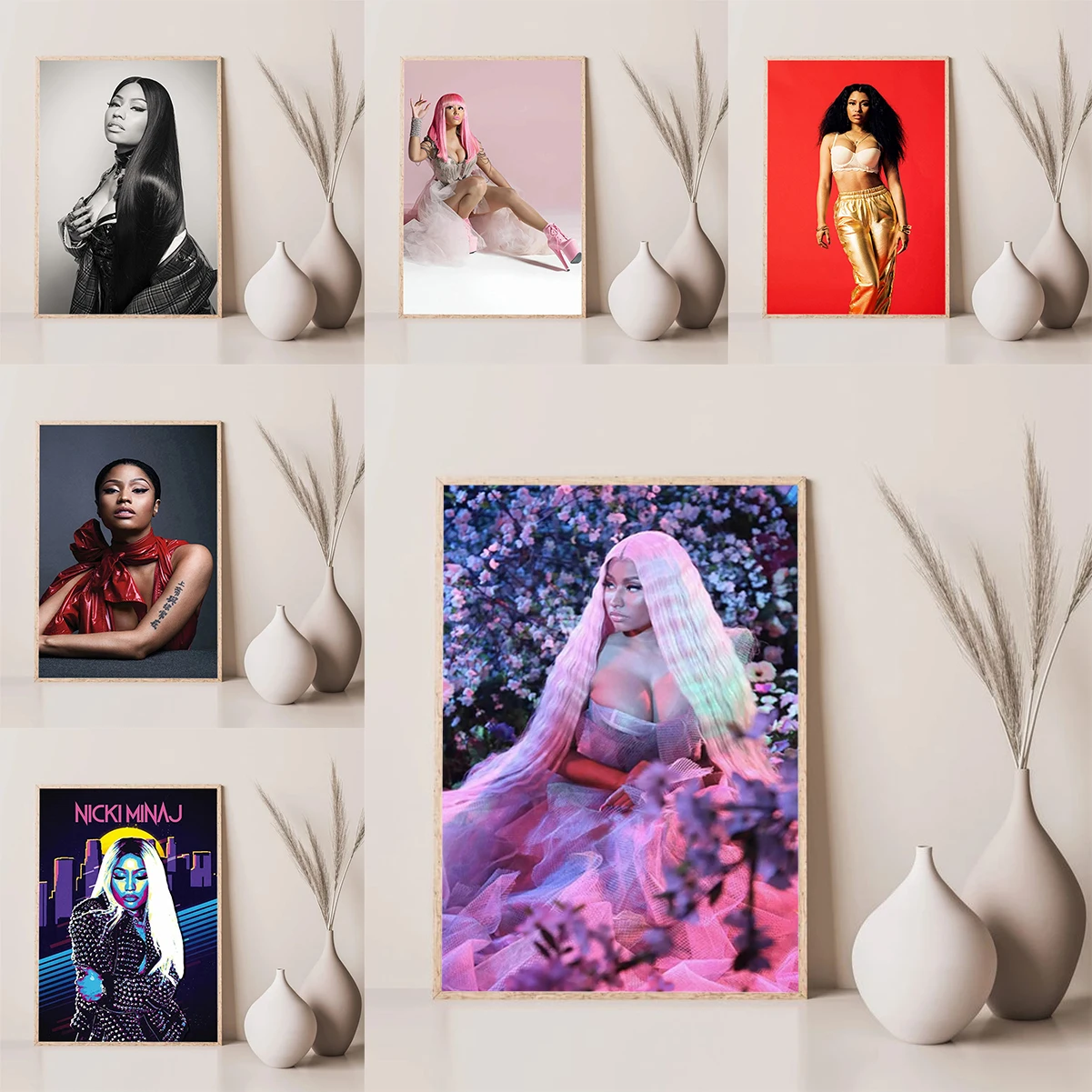 

Rapper Nicki Minaj Poster Posters for Wall Art Home Decore With Free Shipping Canvas Decorative Paintings Room Decor Decorations