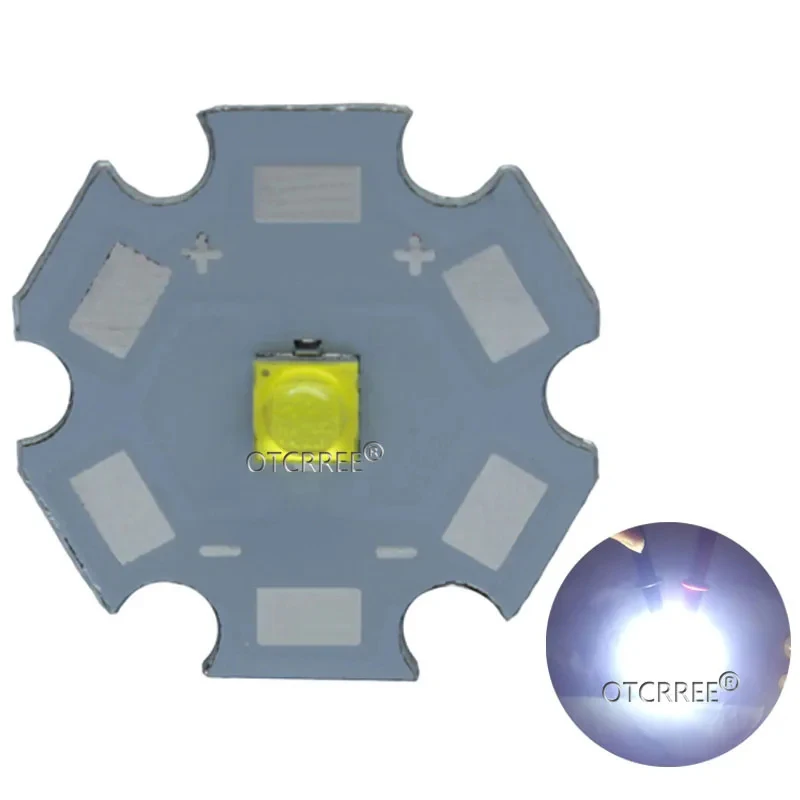 LED XPG3 시리즈 XPG3 S4 비드 칩, 1-7W, 2000mA 다이오드 쿨 웜 화이트 로얄 블루 이미터, 777lm, 20mm, 16mm PCB, 3W, 5W, 7W, 1-10 개
