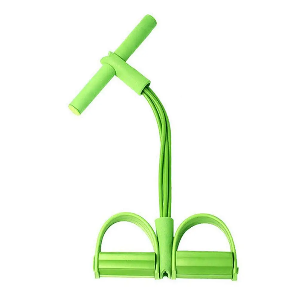 סרטי עמידות לפיטנס - 4 צינורות פדל למשיכת קרסול - סרטי מתיחה לרגליים, סרטי כושר לאימון פיטנס