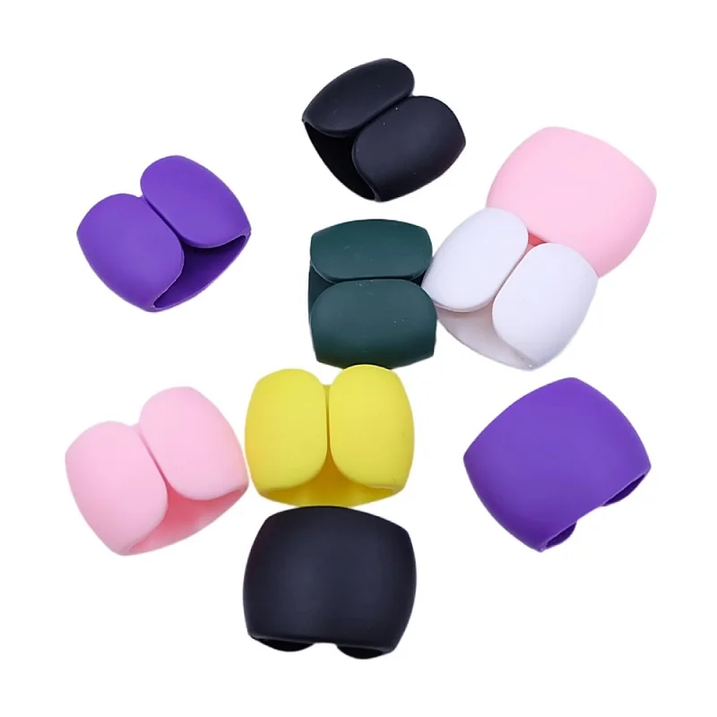 10pcs 작은 케이블 와인 더 주최자 이어폰 클립 여행 USB 충전기 홀더 수호자 데스크탑 장식 와이어 코드 관리