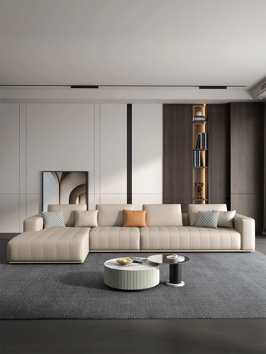 

Тканевый диван итальянской технологии, для гостиной, маленькой квартиры, Скандинавская искусственная Роскошная комбинация наложников