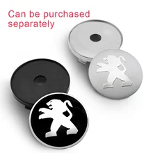  4pcs 56/60mm Car Badge Emblem Wheel Center Hub Caps Sticker Rim Cover For Peugeot 206 308 307 207 208 3008 407 508 Car Styling 