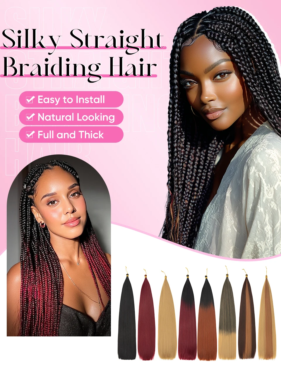 30 Inch Straight Braiding Hair