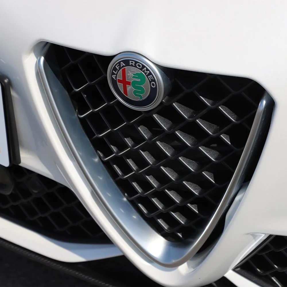 Adesivo Emblema Alfa Romeo 74mm - Decorazione Per Griglia Anteriore E Bagagliaio