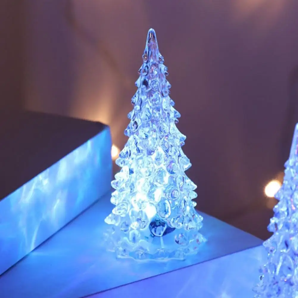

Christmas Tree Decoration Christmas Tree Night Light Colorful Acrylic Led Christmas Tree Battery Operated Holiday Home