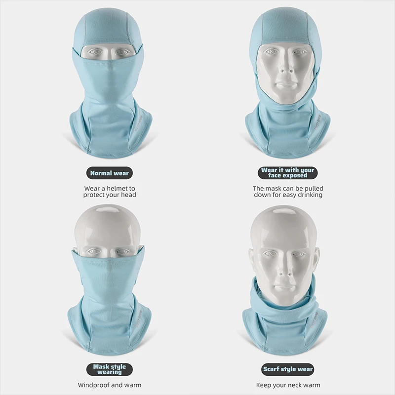 WEST BIKING Windproof Warm Headgear High Elasticity Breathable Balaclava Face Mask Men Women  Cycling Running Ski Warm Scarf Cap