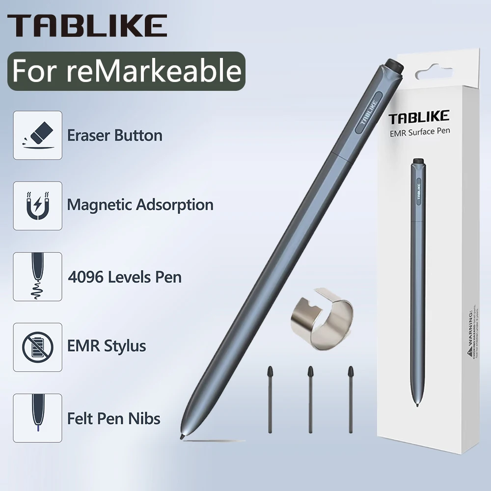 Premium EMR Stylus with 4096 Pressure Sensitivity, Eraser, Palm Rejection, and Tilt Sensing