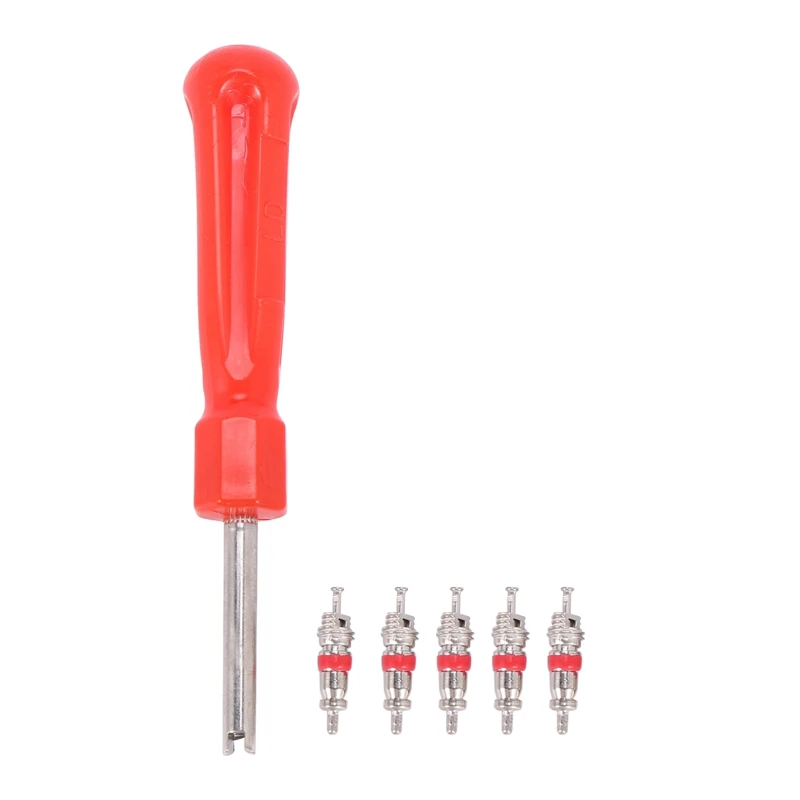 2X Tool Demonte Valve Tire + 10 Valve For Car Bike Motorcycle