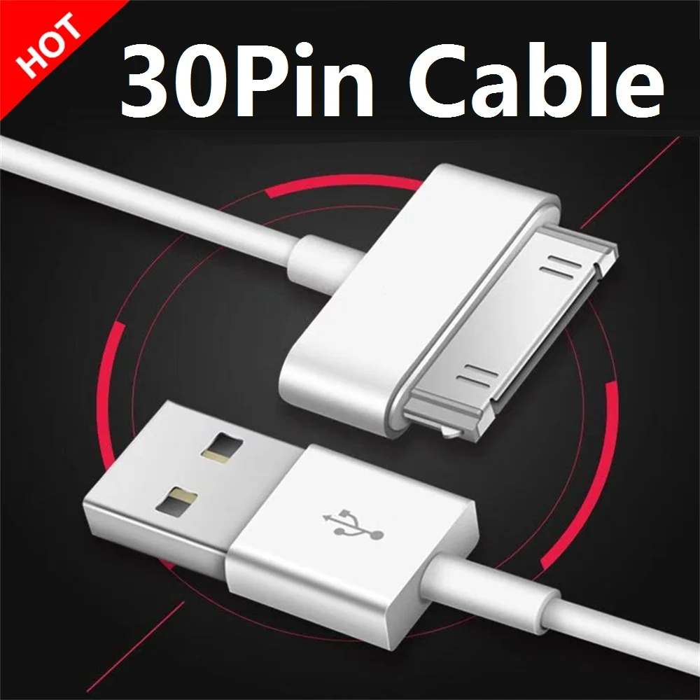 USB To 30-Pin Charger Cable Old For IPhone 4/4s, IPad 1-3, IPod...