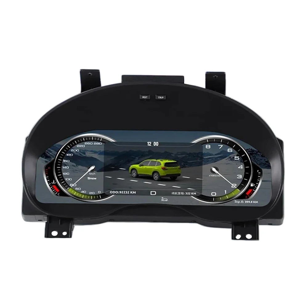 Panel de Instrumentos Digital de 12.3 Pulgadas para Subaru Forester 2013-2018, Pantalla LCD de Cabina Virtual, Velocímetro, CarPlay 1