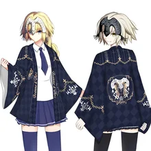 

Anime Fate FGO Okita Souji Mordred Joan of Arc Saber Cosplay Cloak Cape Coat Japanese Kimono Haori Cover up Cardigan Women Men