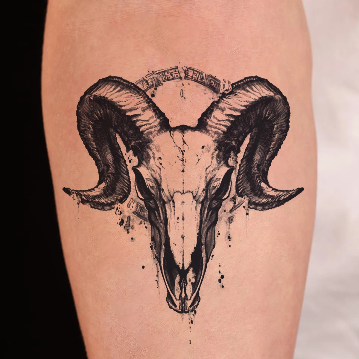 4 Pcs Full Arm Temporary Tattoos Sleeve for Men: A Rústica Tatuagem do  Carneiro para Homens que Valorizam Simbolismo e Estilo, image size:1200x1200