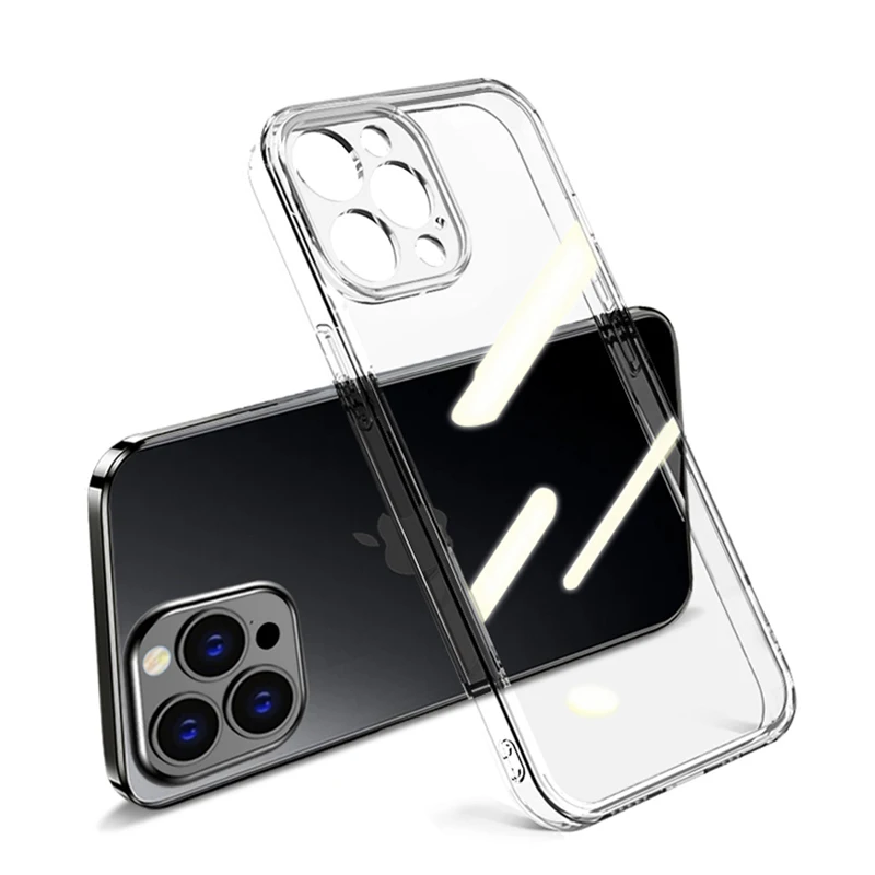 thumbnail image 1 of Ultra-Thin Clear Silicone Soft Case For iPhone 15 14 Plus 13 12 Mini 11 Pro XS Max X XR SE 2022 2020 7 8 Plus Back Cover Coque, 1 of 5