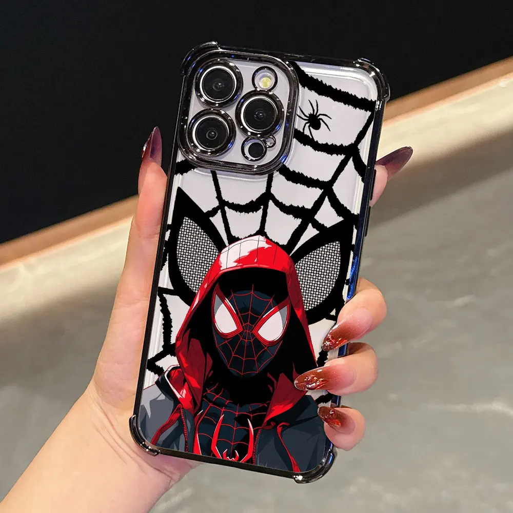 Spiderman Miles Morales Protective Phone Case - Anti-Fall Hero Design