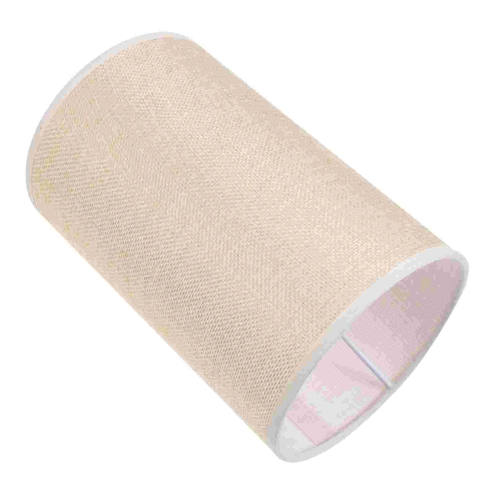 

Cylindrical Lampshade Replacement, Cloth Drum Lamp Shade e27 Decorative Clip on Bulb Lamp Shade Light Shell Guard for