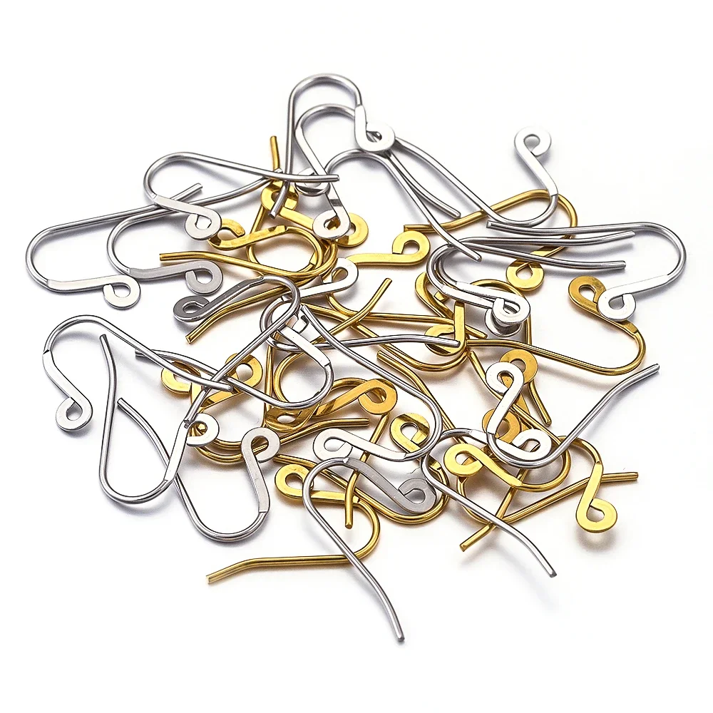 

20pcs Stainless Steel Gold Plated French Hoop Earring Clasp Hook for DIY Handmade Parts Jewelry Making Supplies Wholesale