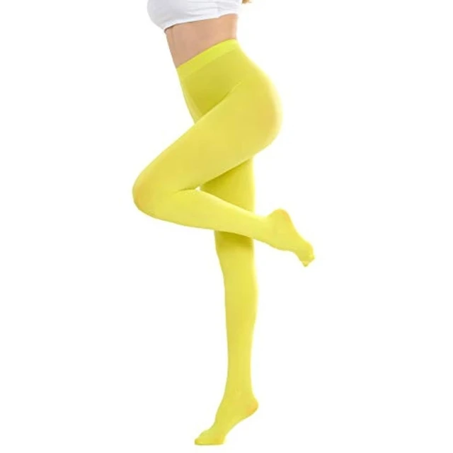 Yellow tights  Yellow tights, Colored tights outfit, Pantyhose