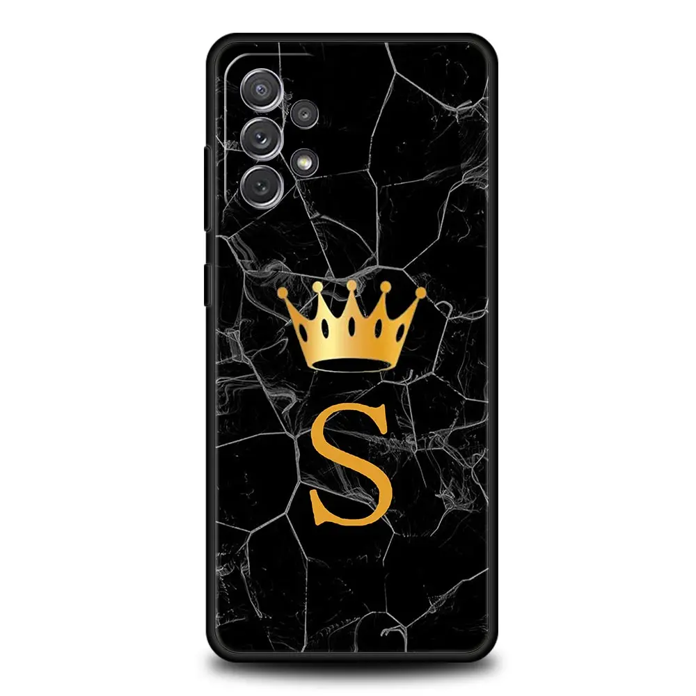 Personalized Alphabet Crown Phone Case Cover