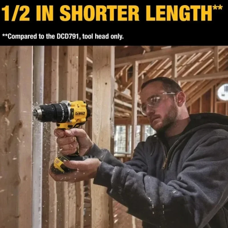 DEWALT DCD805 Cordless Hammer Drill Driver Bare Tool 20V MAX Brushless 1/2 in Rechargeable Power Tools Impact Drill DCD805 6