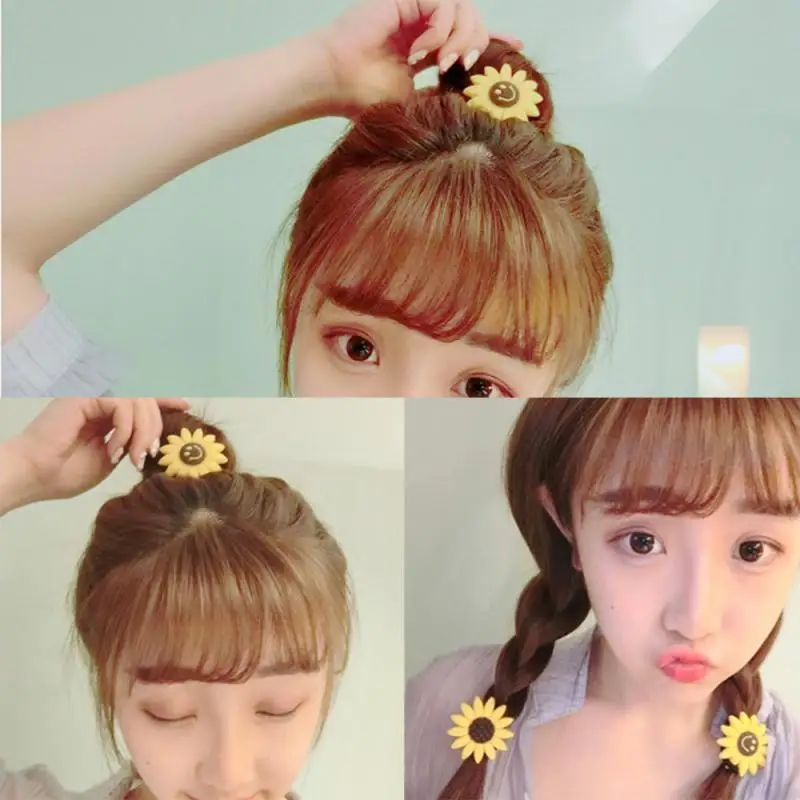 

Sunflower hair ring hair ornaments cute ornaments hair rope headdress head rope